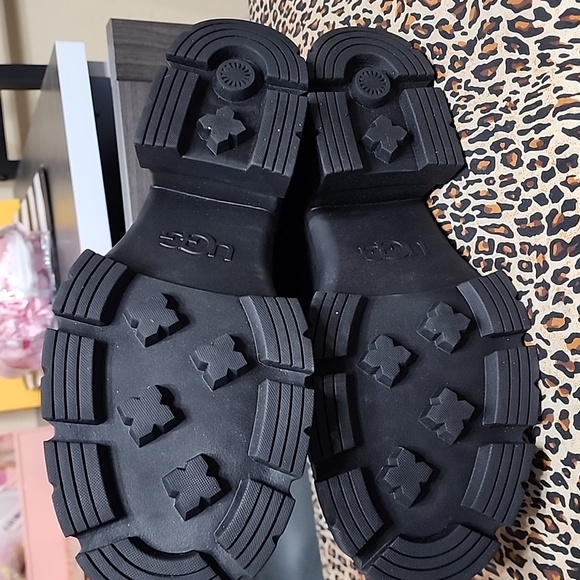 UGG BROOKLYN CHELSEA BLACK WATERPROOF PLATFORM BOOTS US 11 - Picture 5 of 5